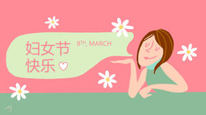 Happy Women's Day event planning and planning PPT template