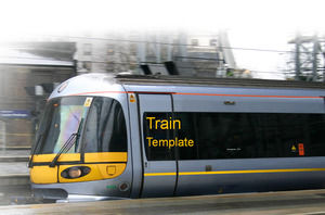High-speed tram Powerpoint the Templates