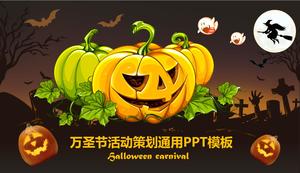 Horror Pumpkin Lumina Halloween PPT Template