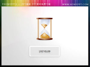 Hourglass Icon Slide Timer material