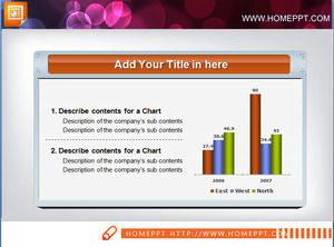 Illustrated chart with PPT chart material