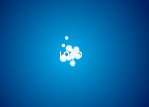 Imitacja bańki błyskowej flash out logo wyświetla szablon ppt animacji efektów specjalnych