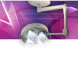 Light Equipment of a Surgeon Dentist powerpoint template