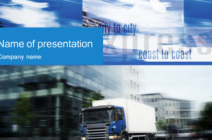 Logistics freight company PPT template