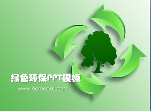 Rendah karbon hijau PowerPoint template untuk download gratis