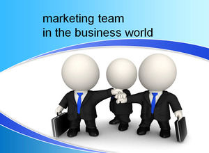 Marketing team in the business world