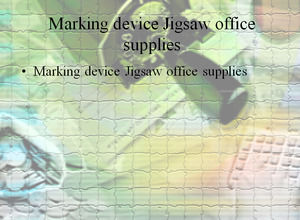 Marcação dispositivo Jigsaw material de escritório