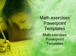 Math exercises Powerpoint Templates