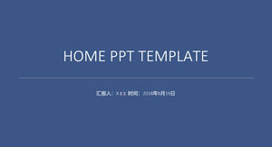 Minimalist simple flat wind work report PPT template