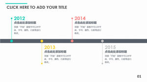 Minimalistyczny materiał Timeline PPT