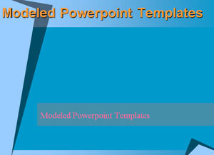 Modelowane Powerpoint Szablony