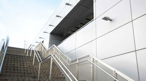Modern business building PPT background picture