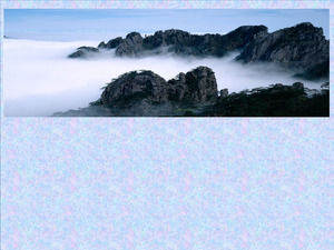 Vento della montagna e del mare scenario naturale PPT immagine di sfondo scaricare