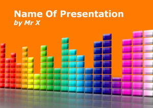 Multicolors Musik Desain powerpoint template yang