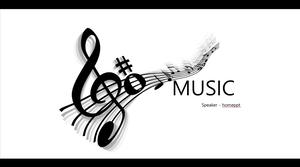 Modello PPT di educazione musicale musica musica