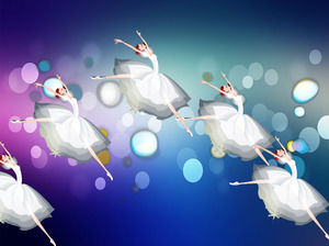 Agradável ballet menina animação download PowerPoint