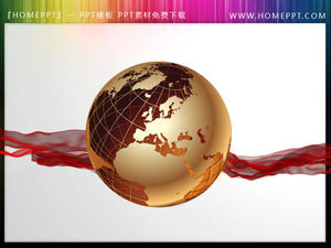 Nice earth animation PPT material download