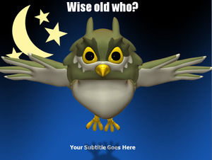 Night owl PPT template