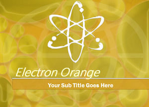 橙色動力核 - 科技簡報，模板