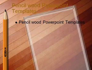 铅笔的木材PPT模板