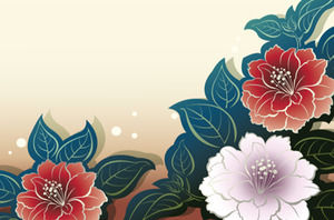 Peony chinese style ppt template