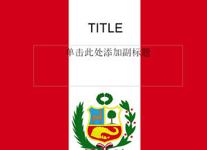 Peru Ülke Bayrağı Sunumu