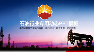 PetroChina trabalho resumo relatório PPT template