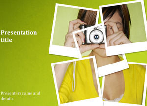 Photo show refreshing background album PPT