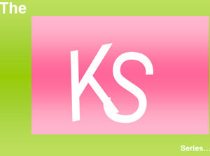 Pink kiss green background Powerpoint Templates