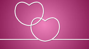 Pink love background of the dynamic Valentine's Day slide template