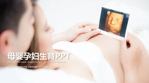 Merah muda Ibu dan Bayi Anak PPT Template Download