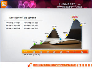 منحنى PPT مع صورة خلفية