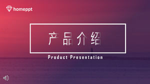 Product introduction promotion PPT template
