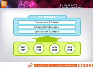 Progresif hubungan PowerPoint grafik Template Download