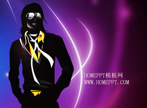 Purple Colorful Michael Jackson Background Art Slideshow