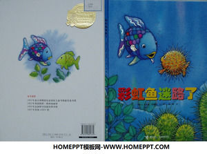 "Rainbow Fish Lost" cerita buku bergambar PPT