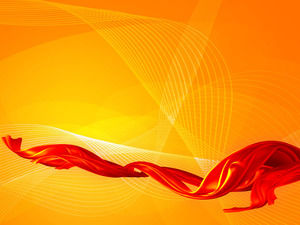 Red background curve streamer ppt background image