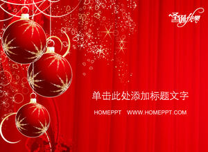 Template Slideshow Red Balloon Natale