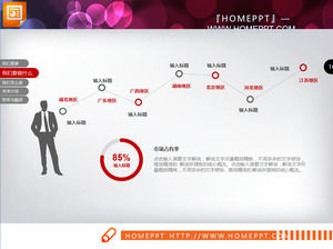 Red Plano Charts Company Perfil PPT