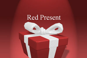 Red present design