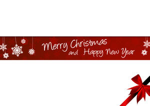 Rouge simple modèle PPT Noël télécharger