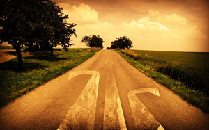 Road road on the road PPT background picture