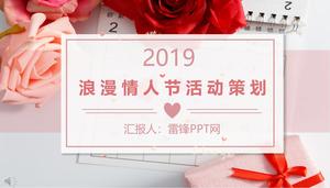 Plan de PPT Plan de planificación de la actividad empresarial del Día de San Valentín romántico