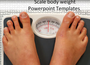 Ölçek vücut ağırlığı Powerpoint Şablonları