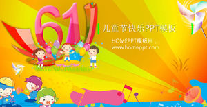Sea Paradise Background of the 61 Children's Day PPT template