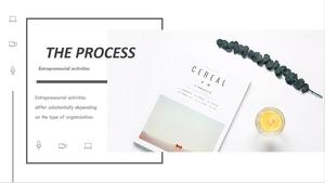 Simple and exquisite graphic layout PPT template