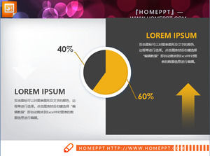 Simples e prático relatório PPT gráfico download gratuito