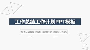 Resumen de trabajo simple y práctico plantilla PPT plan