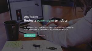 Simple flat web style PPT template
