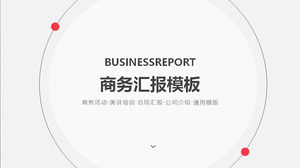 Simple gray dynamic business report slideshow template